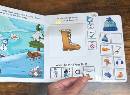 Clearance Imperfect Mr. Frost Lost His Nose ~  Lift-a-Flap Board Book + downloadable extras (Copy)