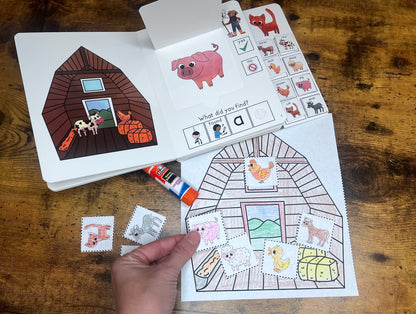 Where is the Barn Cat? ~  Lift-a-Flap Board Book + downloadable extras (FARM Theme)