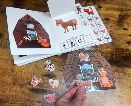 Where is the Barn Cat? ~  Lift-a-Flap Board Book + downloadable extras (FARM Theme)