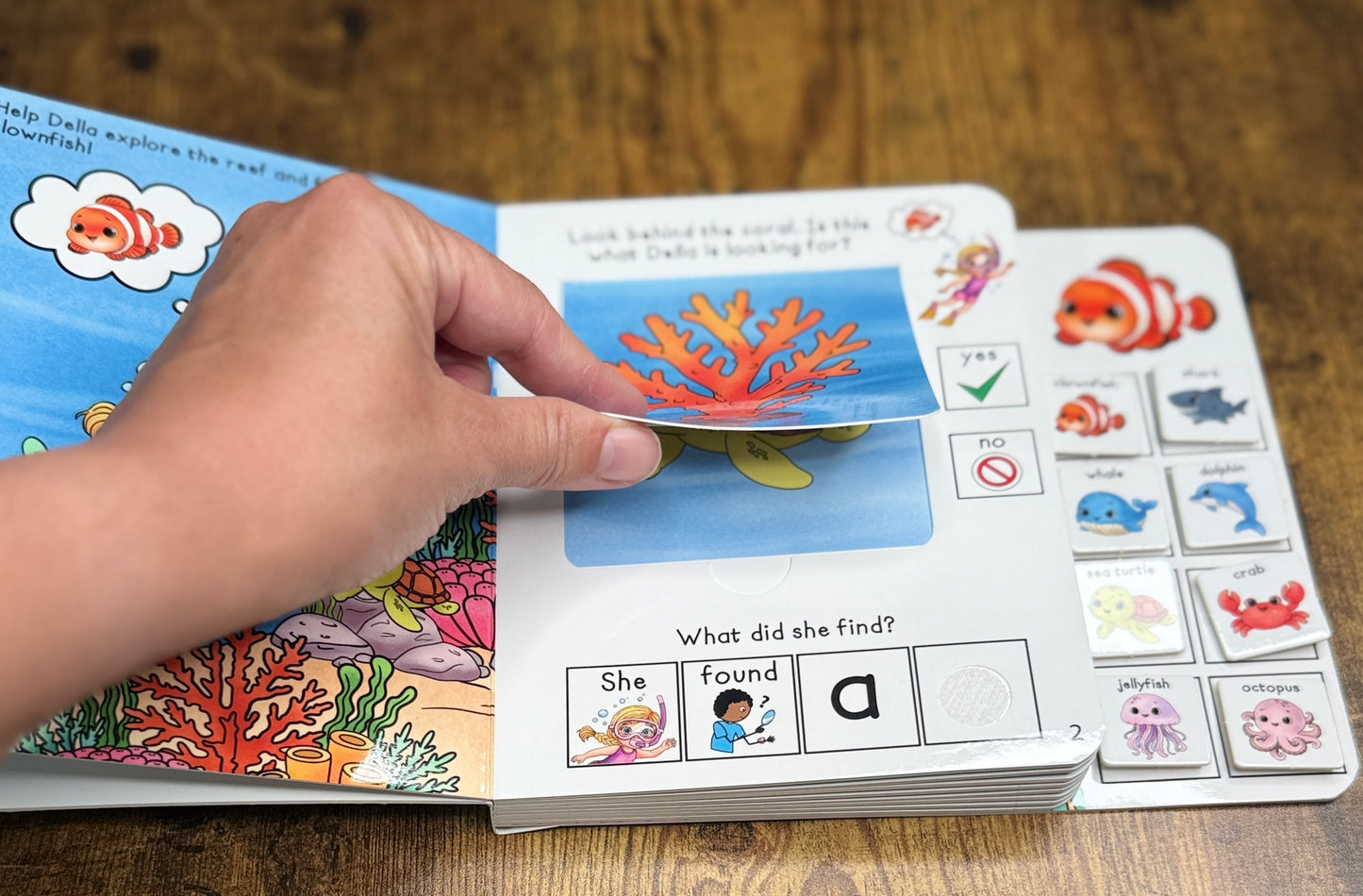 PRE-LAUNCH 8/2/2026 10am CST ! Della's Dive  Lift-a-Flap Board Book + downloadable extras