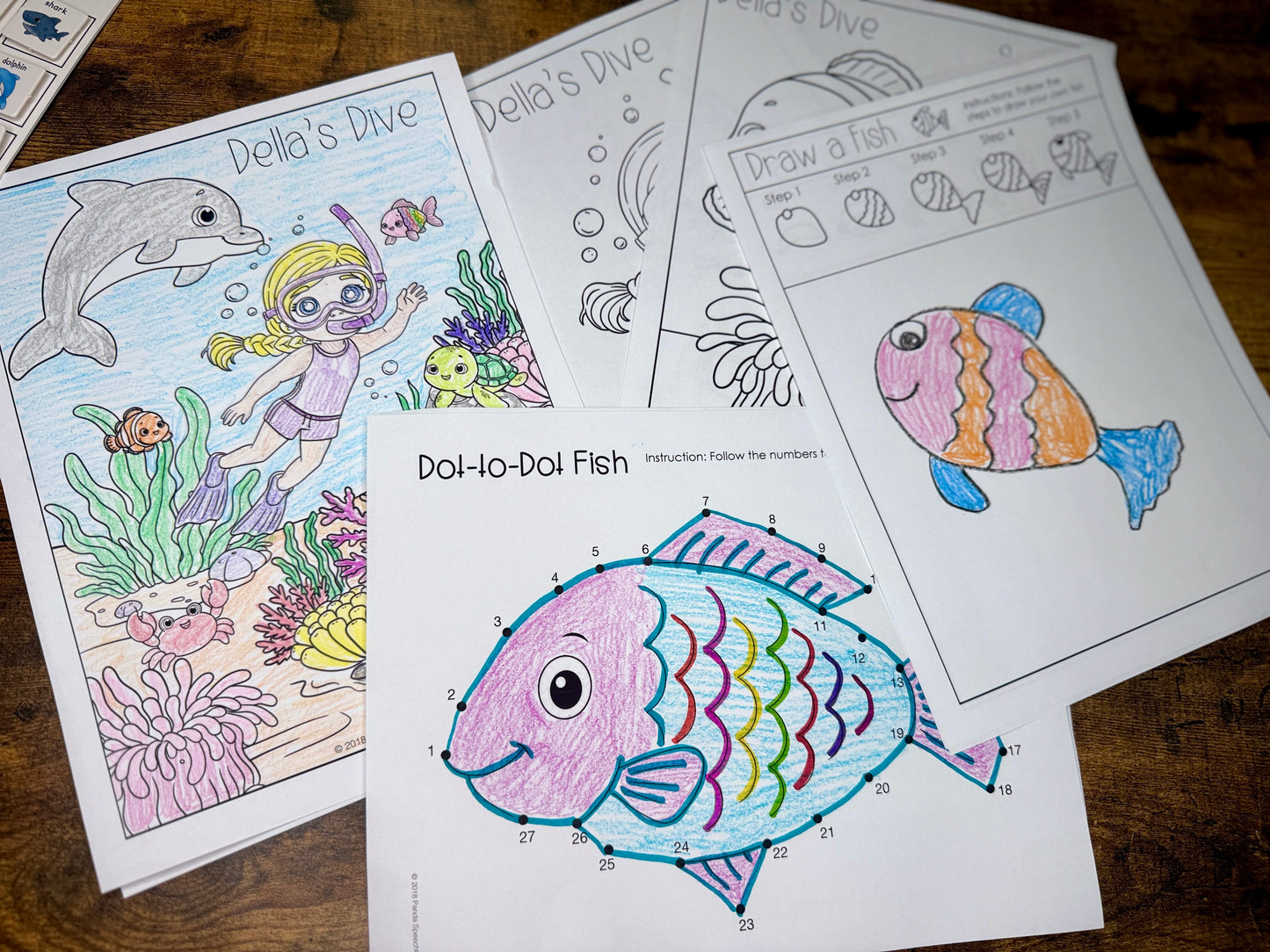 PRE-LAUNCH 8/2/2026 10am CST ! Della's Dive  Lift-a-Flap Board Book + downloadable extras