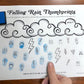 Rainstorm Thumbprints A Speech Therapy Craft Activity ~ Articulation Practice