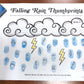 Rainstorm Thumbprints A Speech Therapy Craft Activity ~ Articulation Practice