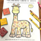 Giraffe Spots Thumbprints A Speech Therapy Craft Activity ~ Articulation Practice (Copy)