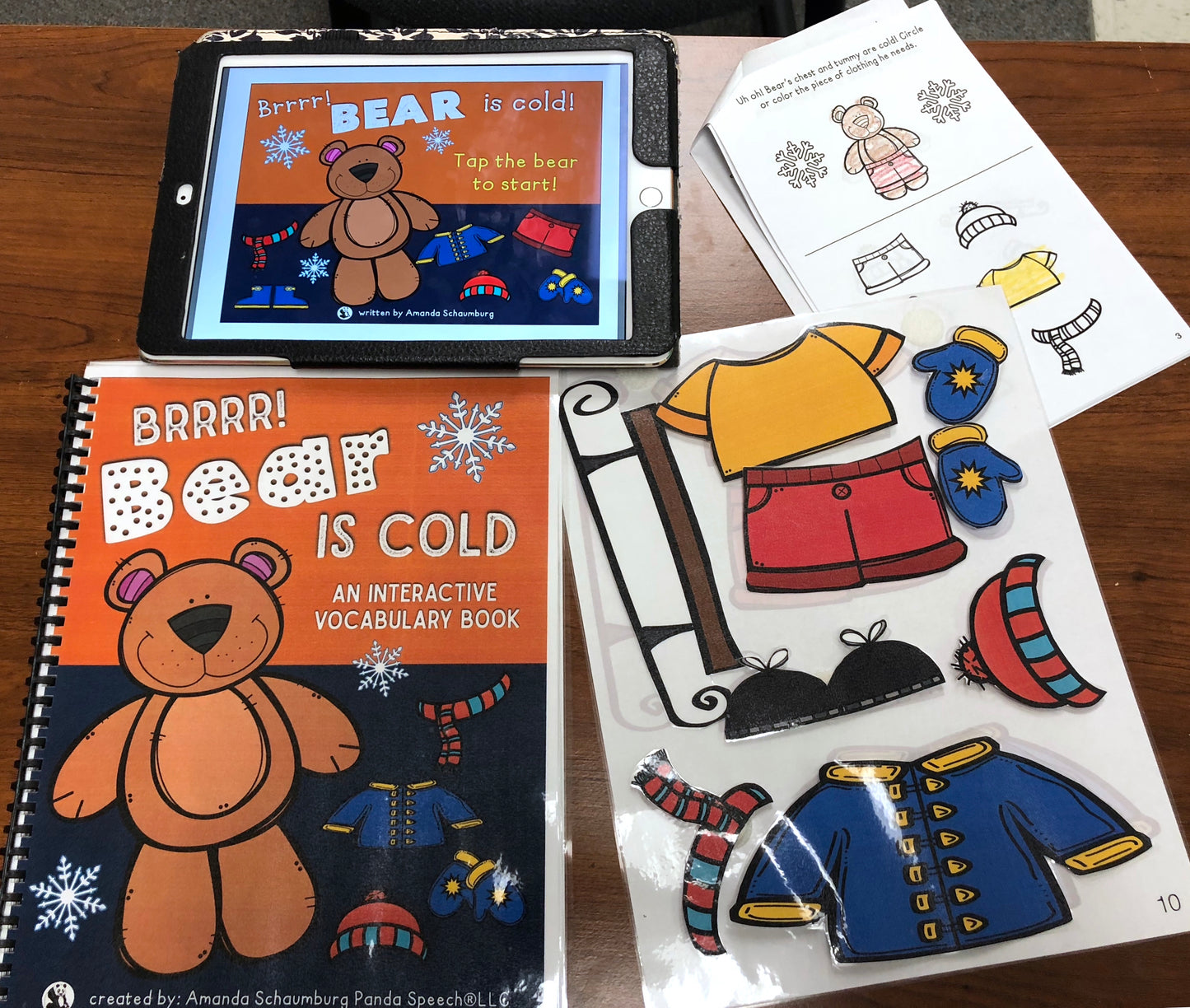 Bear is Cold Interactive Book + Activities   (Print & Make Book)