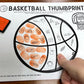 Basketball Thumbprints A Speech Therapy Craft Activity ~ Articulation Practice