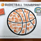 Basketball Thumbprints A Speech Therapy Craft Activity ~ Articulation Practice