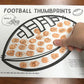 Football Thumbprints A Speech Therapy Craft Activity ~ Articulation Practice