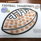 Football Thumbprints A Speech Therapy Craft Activity ~ Articulation Practice