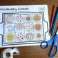 Vocabulary Cookies ~ Cut and Paste Craft for Speech Therapy