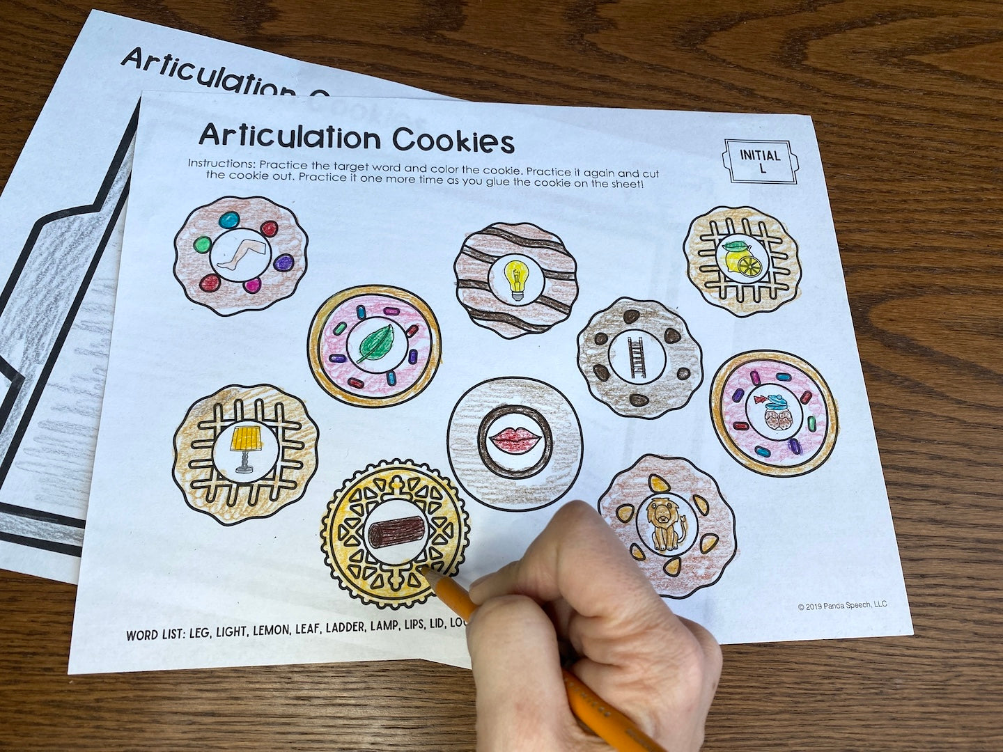 Articulation Cookies ~ Cut and Paste Craft for Speech Therapy