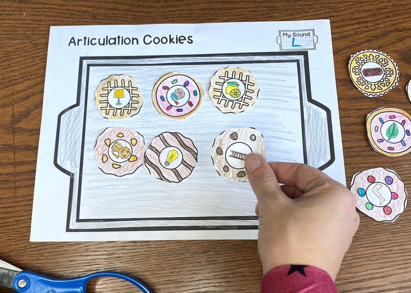 Articulation Cookies ~ Cut and Paste Craft for Speech Therapy