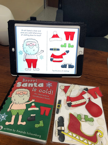 Santa is Cold Interactive Book + Activities   (Print & Make Book)