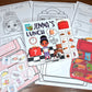 Clearance Jenna's Lunch (imperfection)  ~  Lift-a-Flap Board Book + downloadable extras (Clothing Theme)