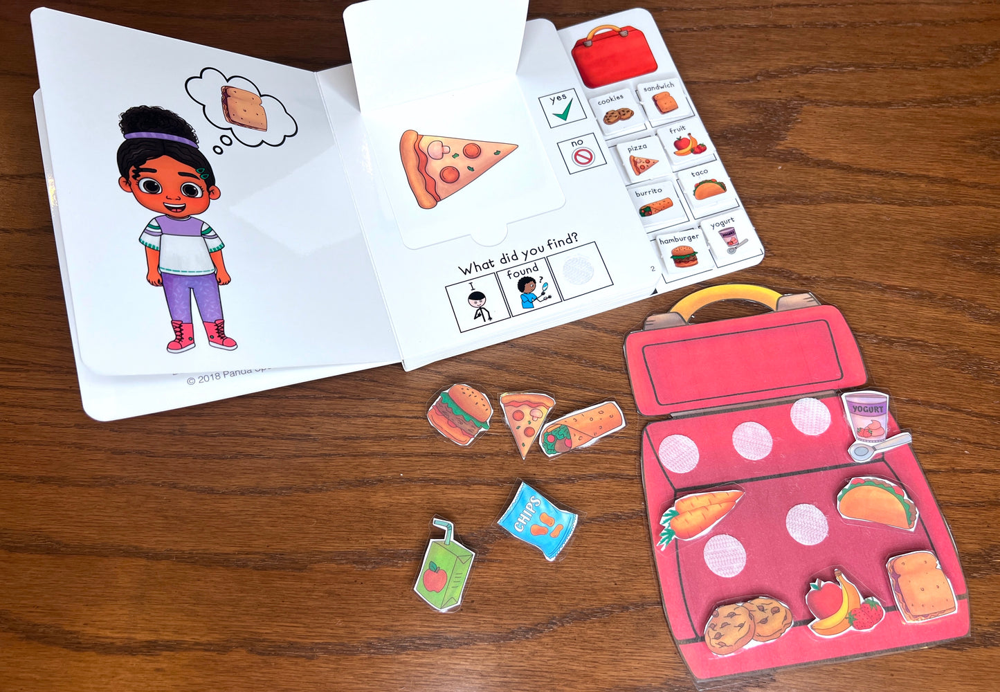 Clearance Jenna's Lunch (imperfection)  ~  Lift-a-Flap Board Book + downloadable extras (Clothing Theme)