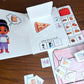 Clearance Jenna's Lunch (imperfection)  ~  Lift-a-Flap Board Book + downloadable extras (Clothing Theme)