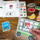 Felt Story Companion Set for Sheldon Goes Shopping~ Felt grocery cart and food (from book)