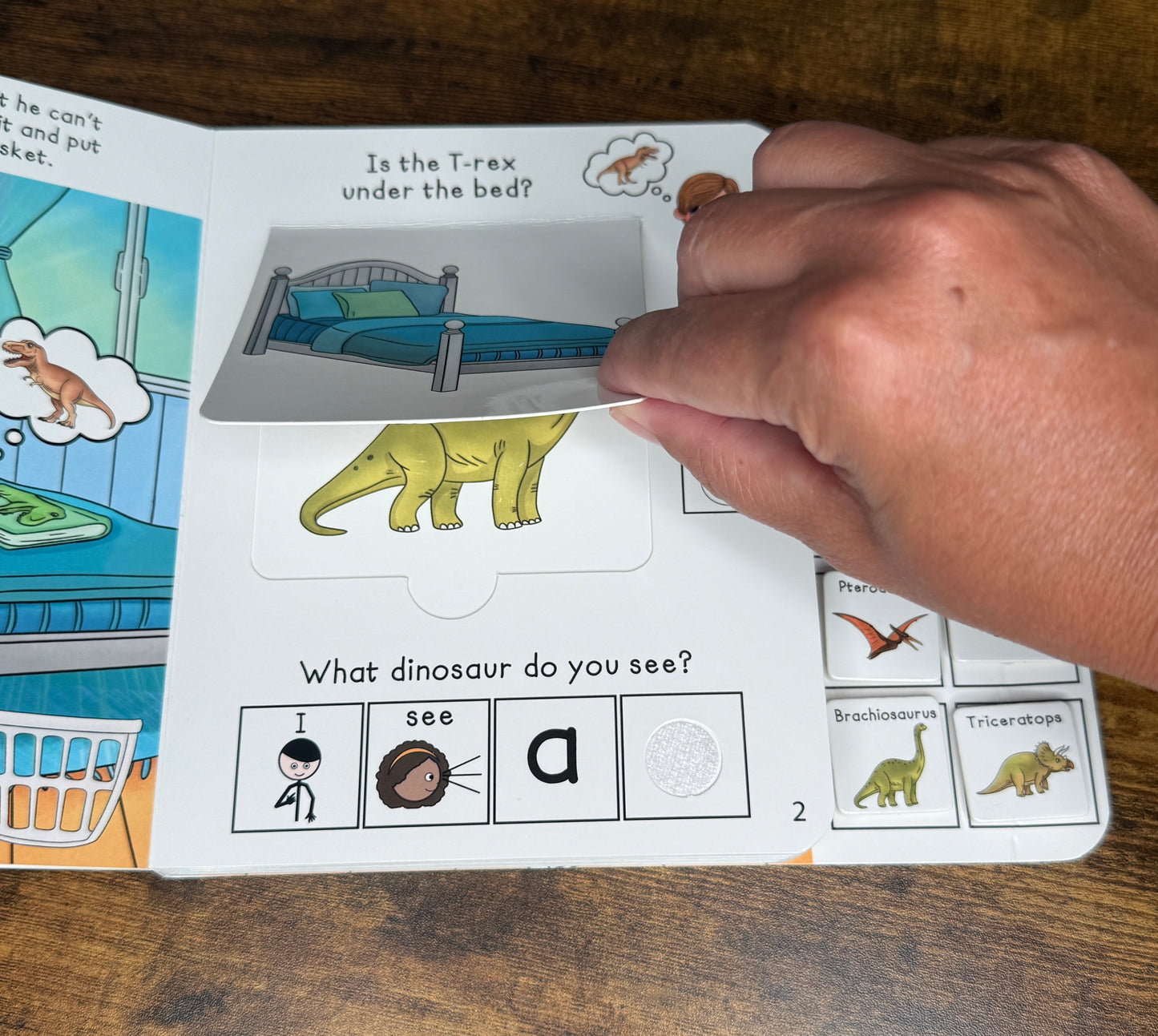 NEW! Time to Rest T-Rex ~  Lift-a-Flap Board Book + downloadable extras