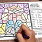 Color by Symbol Hidden Pictures - Back to School ~ A Speech Therapy Articulation Activity