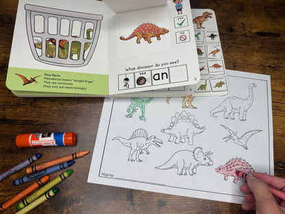 NEW! Time to Rest T-Rex ~  Lift-a-Flap Board Book + downloadable extras