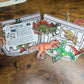 Felt Story Companion Set for Time to Rest T-REX~ Felt dinosaurs and basket (from book)