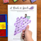 Grape Thumbprints A Speech Therapy Craft Activity ~ Articulation Practice (Copy)