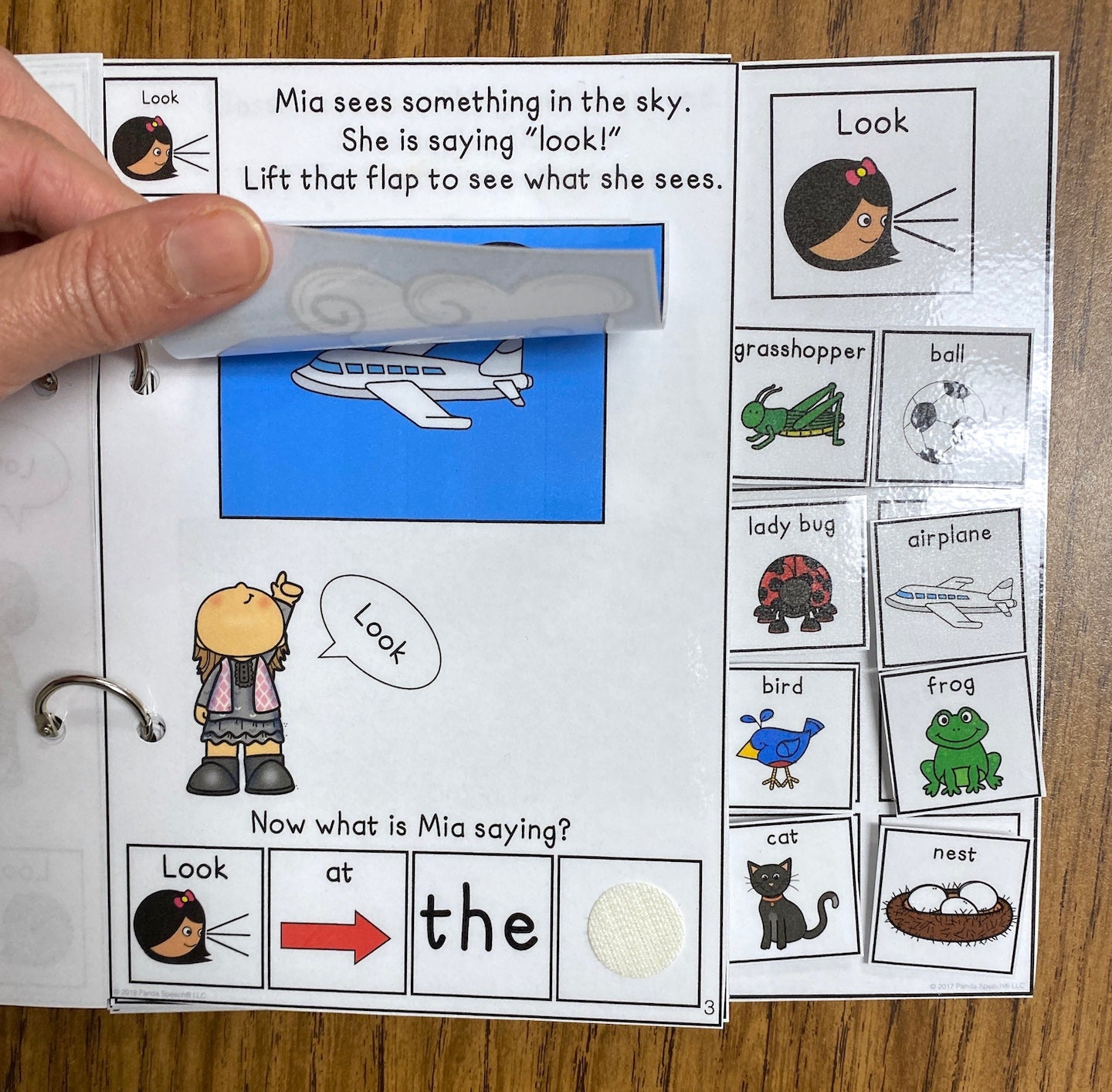 Core Vocabulary LOOK Lift A Flap Book (Print & Make Book)