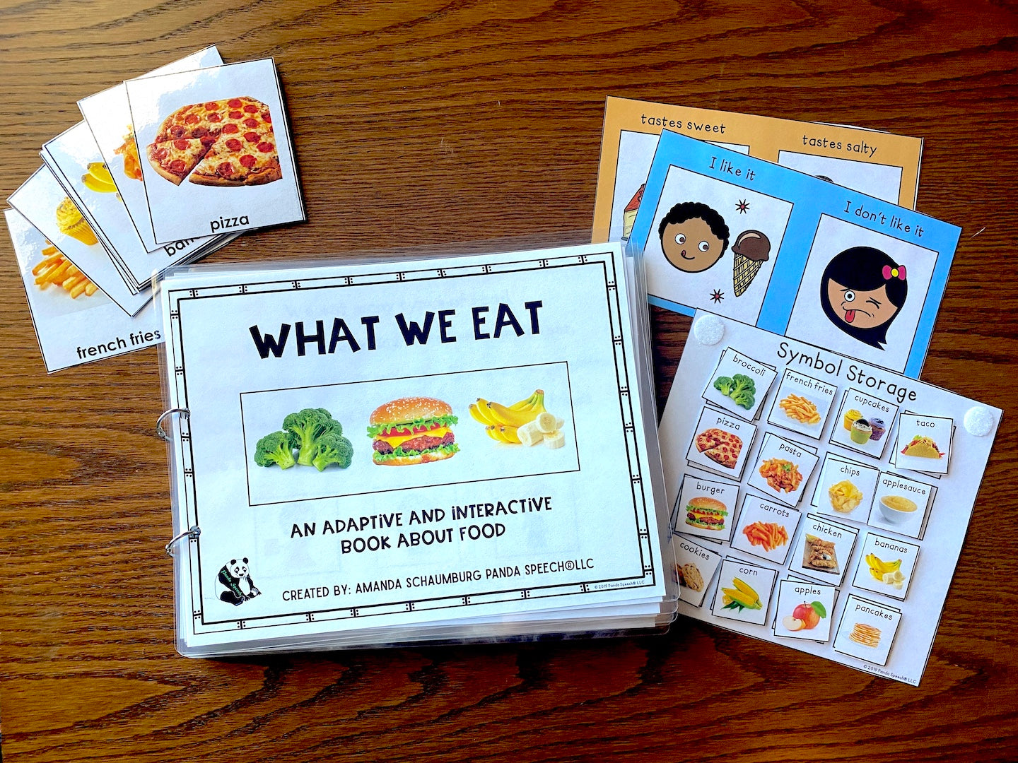 Real Photo Functional Vocabulary Book: What We Eat   Print & Make Book