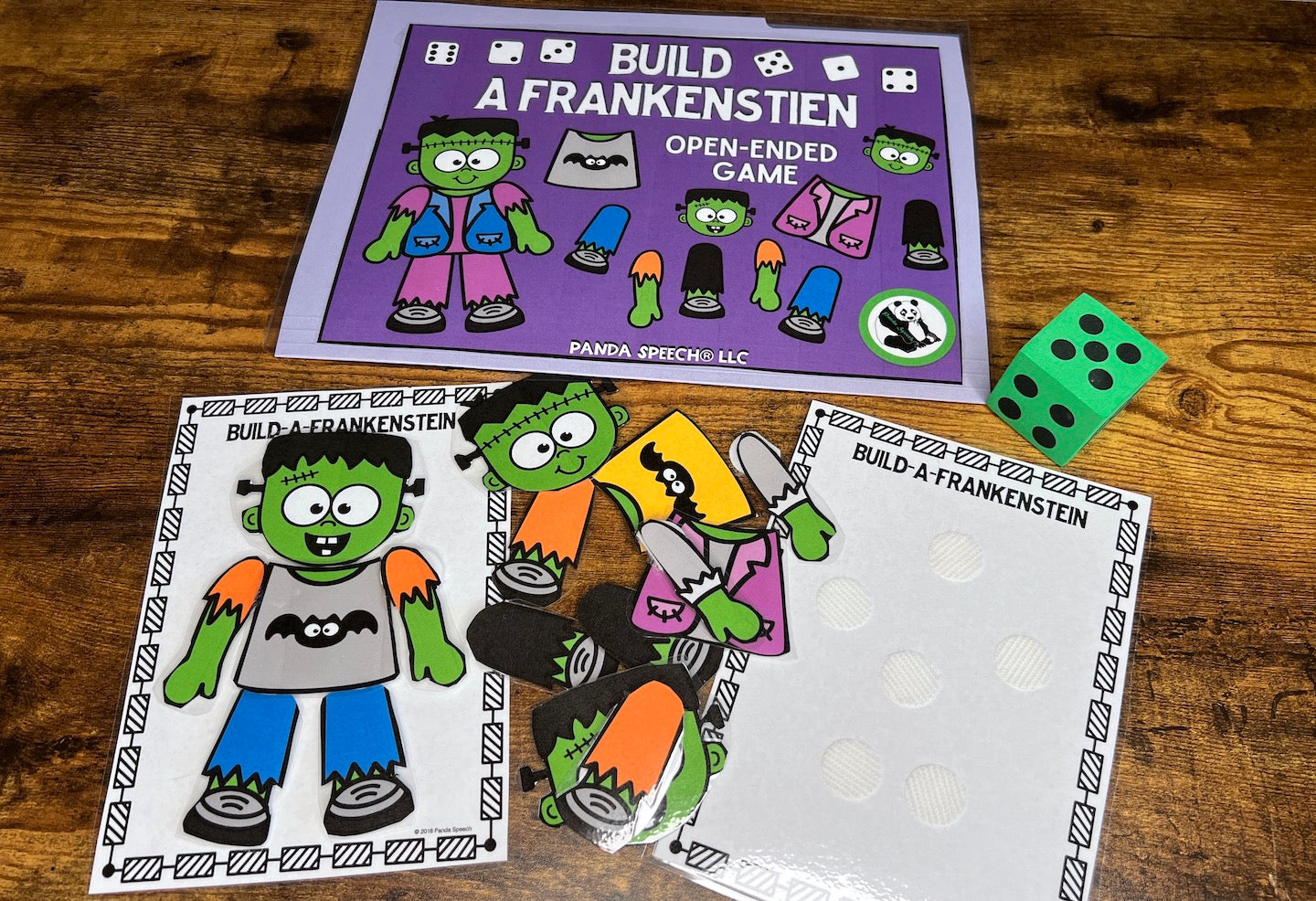 Build A Frankenstein Open Ended Dice Game + BONUS worksheets
