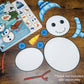 Felt Story Companion Set for Mr. Frost Lost His Nose~ Felt build a snowman (from book)