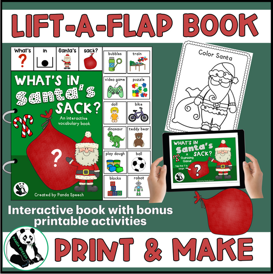 What's in Santa's Sack?   (Print & Make Book)