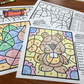 Color by Symbol Hidden Pictures - FALL ~ A Speech Therapy Activity (Articulation and Language)