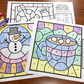 Color by Symbol Hidden Pictures - WINTER ~ A Speech Therapy Activity (Articulation and Language)