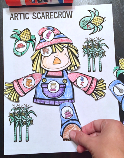 Articulation Scarecrow ~ Speech Therapy Cut & Paste Craft