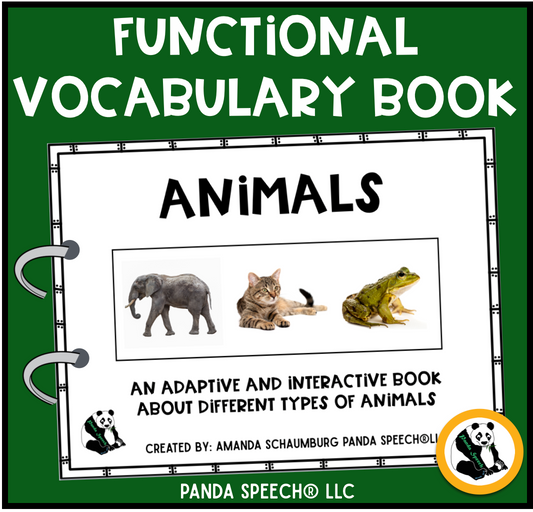 Real Photo Functional Vocabulary Book: ANIMALS Print & Make Book