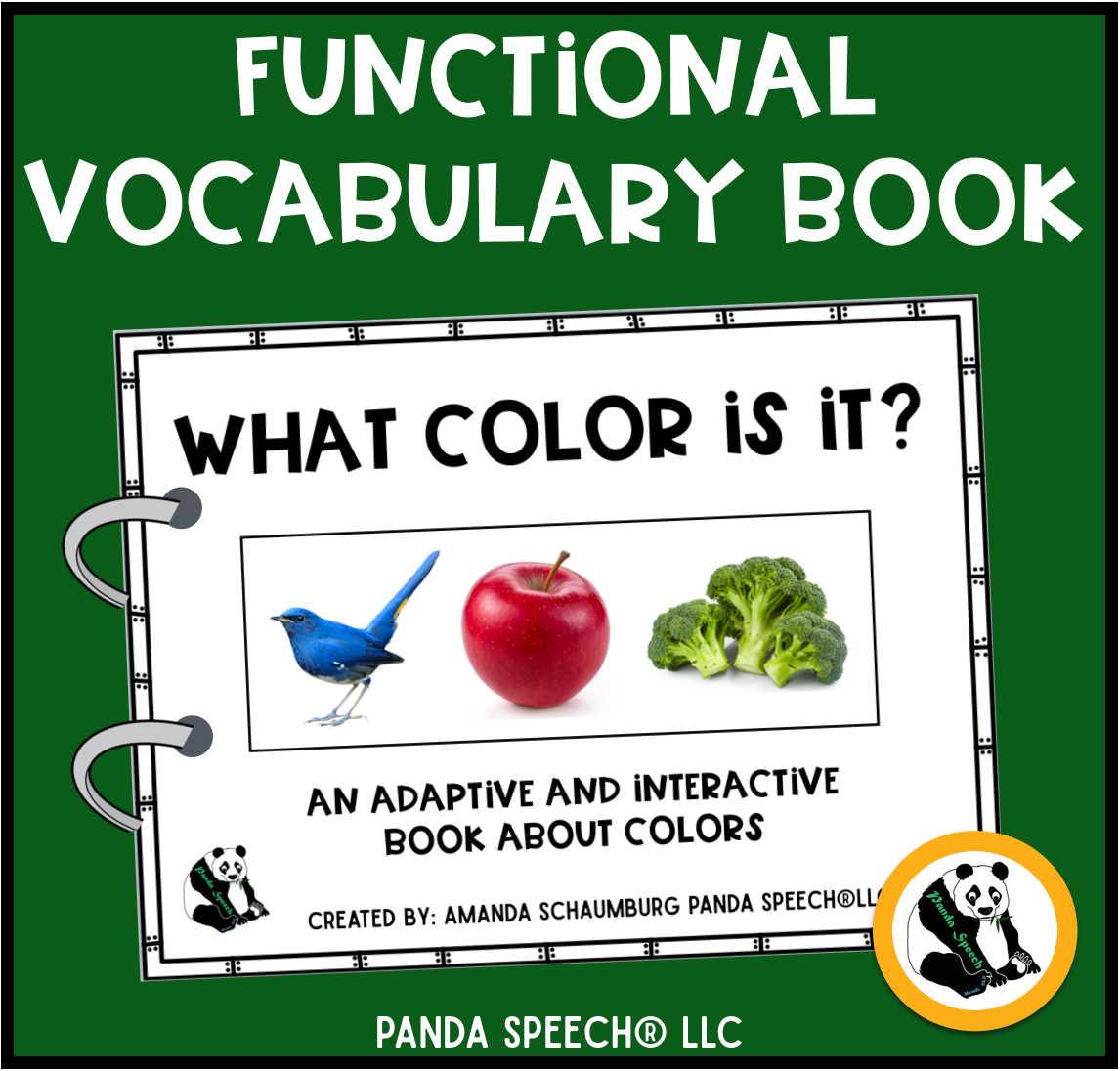 Real Photo Functional Vocabulary Book: WHAT COLOR IS IT? Print & Make Book