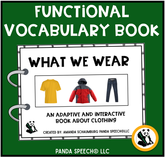 Real Photo Functional Vocabulary Book: WHAT WE WEAR Print & Make Book