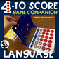 Four to Score Language & Vocabulary  ~ Speech Therapy Game Companion