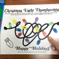 Holiday Lights Thumbprints A Speech Therapy Craft Activity ~ Articulation Practice