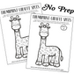 Giraffe Spots Thumbprints A Speech Therapy Craft Activity ~ Articulation Practice (Copy)