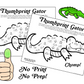 Gator Thumbprints A Speech Therapy Craft Activity ~ Articulation Practice (Copy) (Copy)