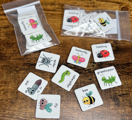 **Out of Stock (restock April 2024) Extra Picture Symbol Pieces for Jacob's Bug Collection