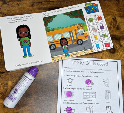 Time to Get Dressed ~  Lift-a-Flap Board Book + downloadable extras (Clothing Theme)