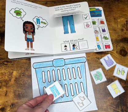 Time to Get Dressed ~  Lift-a-Flap Board Book + downloadable extras (Clothing Theme)