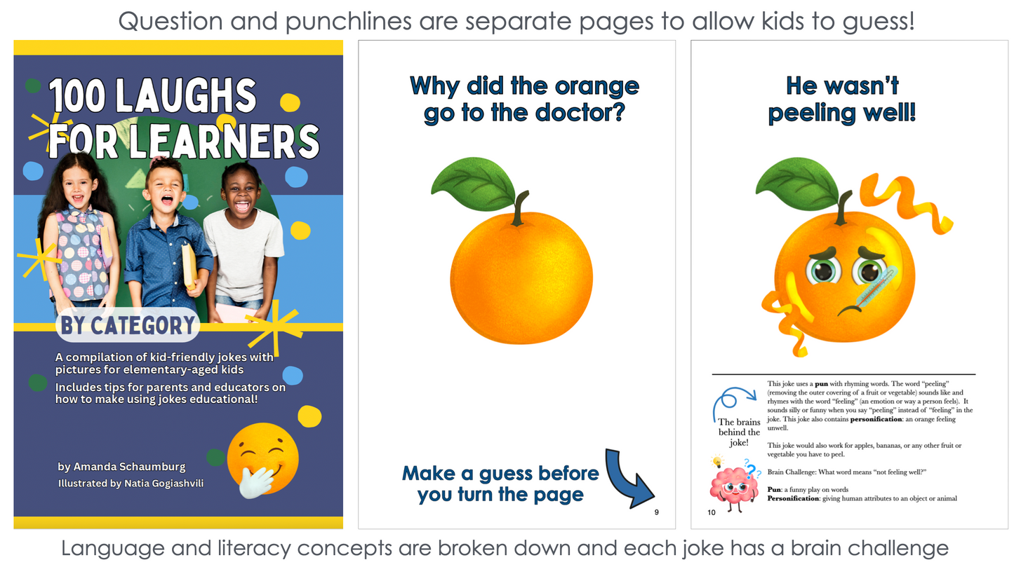 100 Laughs for Learners Picture Joke Book