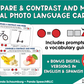 Real Photo Language Cards: Compare and Contrast & More (Physical Cards)