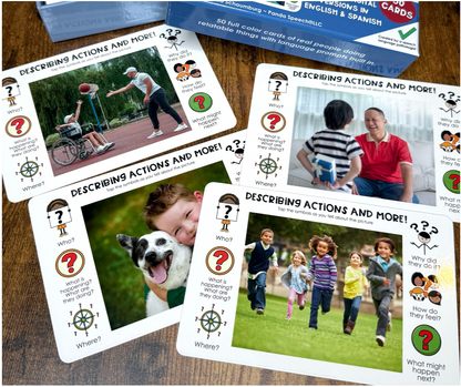Real Photo Language Cards: Describing Actions & More (Physical