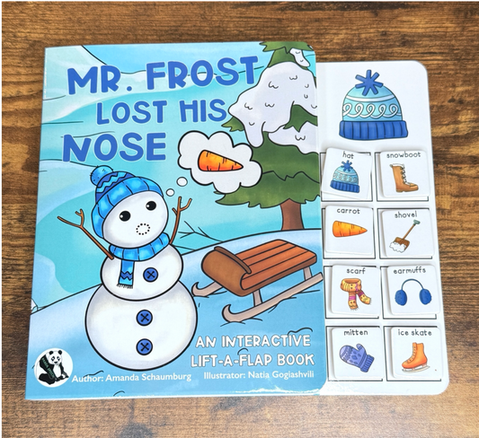 Pre-Launch Special: Mr. Frost Lost His Nose ~  Lift-a-Flap Board Book + downloadable extras