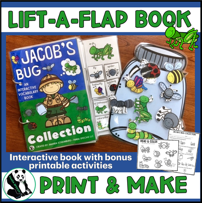 Jacob's Bug Collection Lift a Flap Book (Print & Make Book)