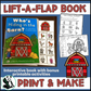 Who's Hiding in the Barn?  Lift a Flap Book  (Print & Make Book)